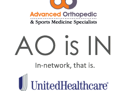 United Healthcare working with Advanced Ortho